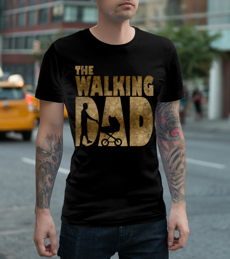 The Walking Dad Mens New Parent Stroller T-Shirt