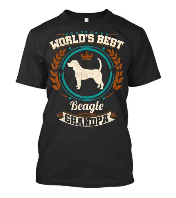 World's Best Beagle Grandpa Granddog T-Shirt