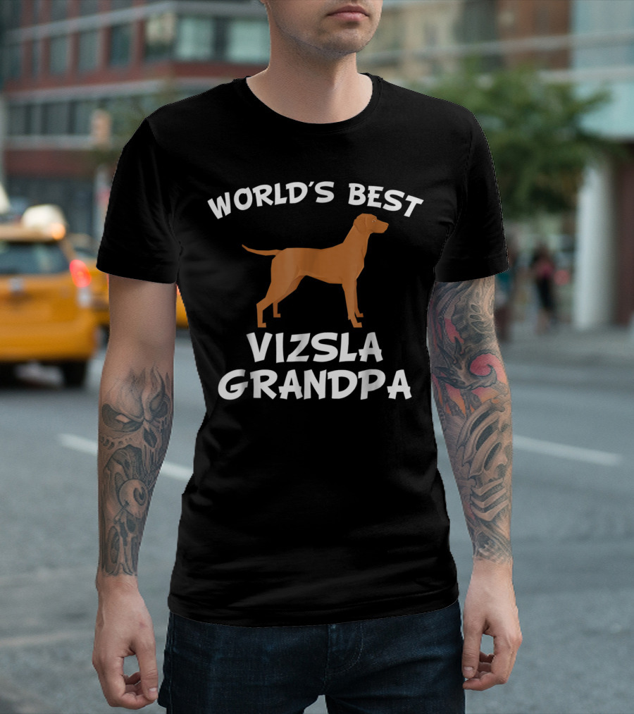 World's Best Vizsla Grandpa T-Shirt