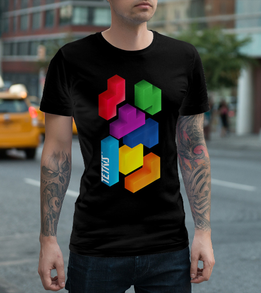 Tetris Colorful Blocks Mommy And Me T-Shirt