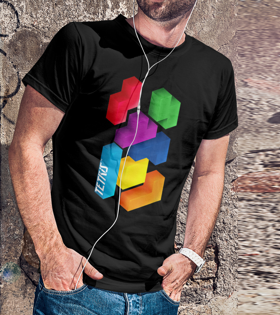 Tetris Colorful Blocks Mommy And Me T-Shirt
