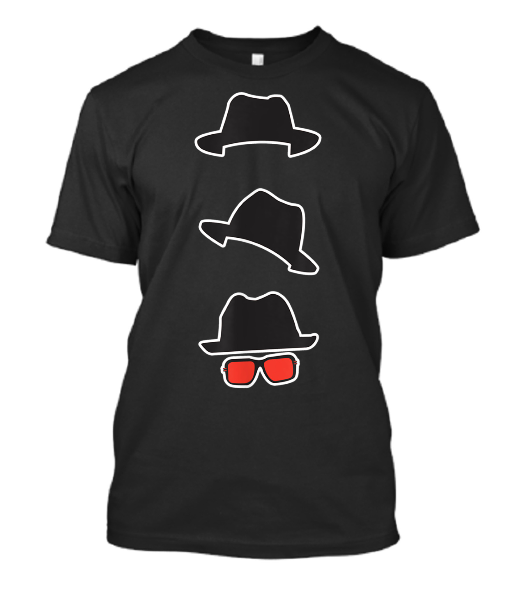 Name A More Iconic Trio With Classic Hats And Red Sunglasses T-Shirt