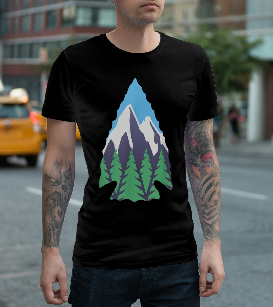 Nature Artifact Arrowhead Mountain Forest Hunter T-Shirt