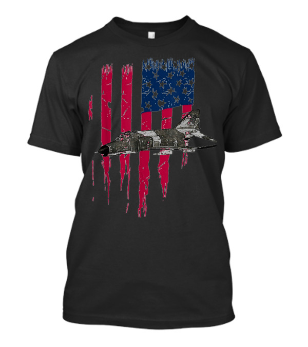 Patriotic 4 Phantom McDonnell Douglas American Fighter Jet T-Shirt