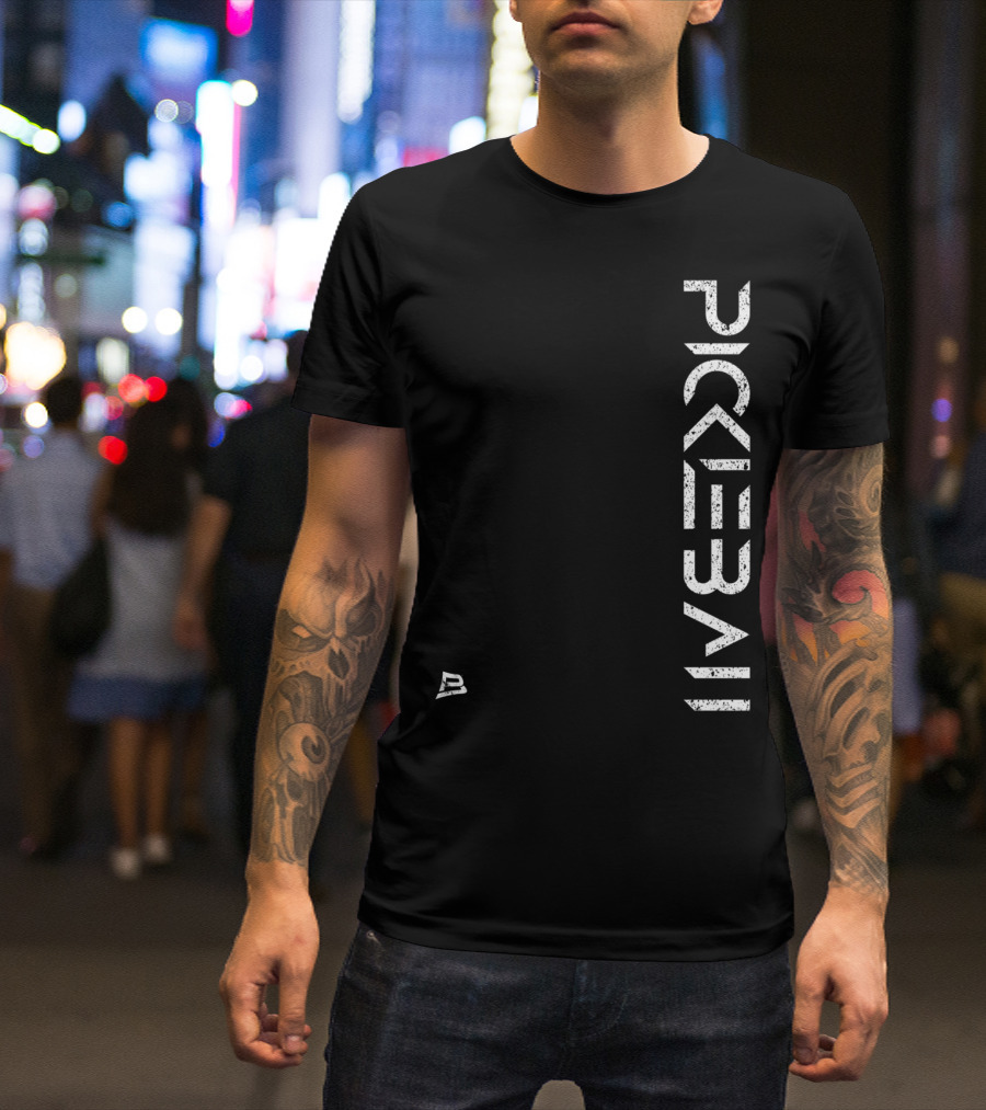 Pickleball Live Distressed Premium Fit White Text With Small T-Shirt