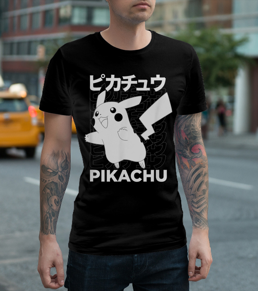 Pikachu Kanji Pokemon T-Shirt