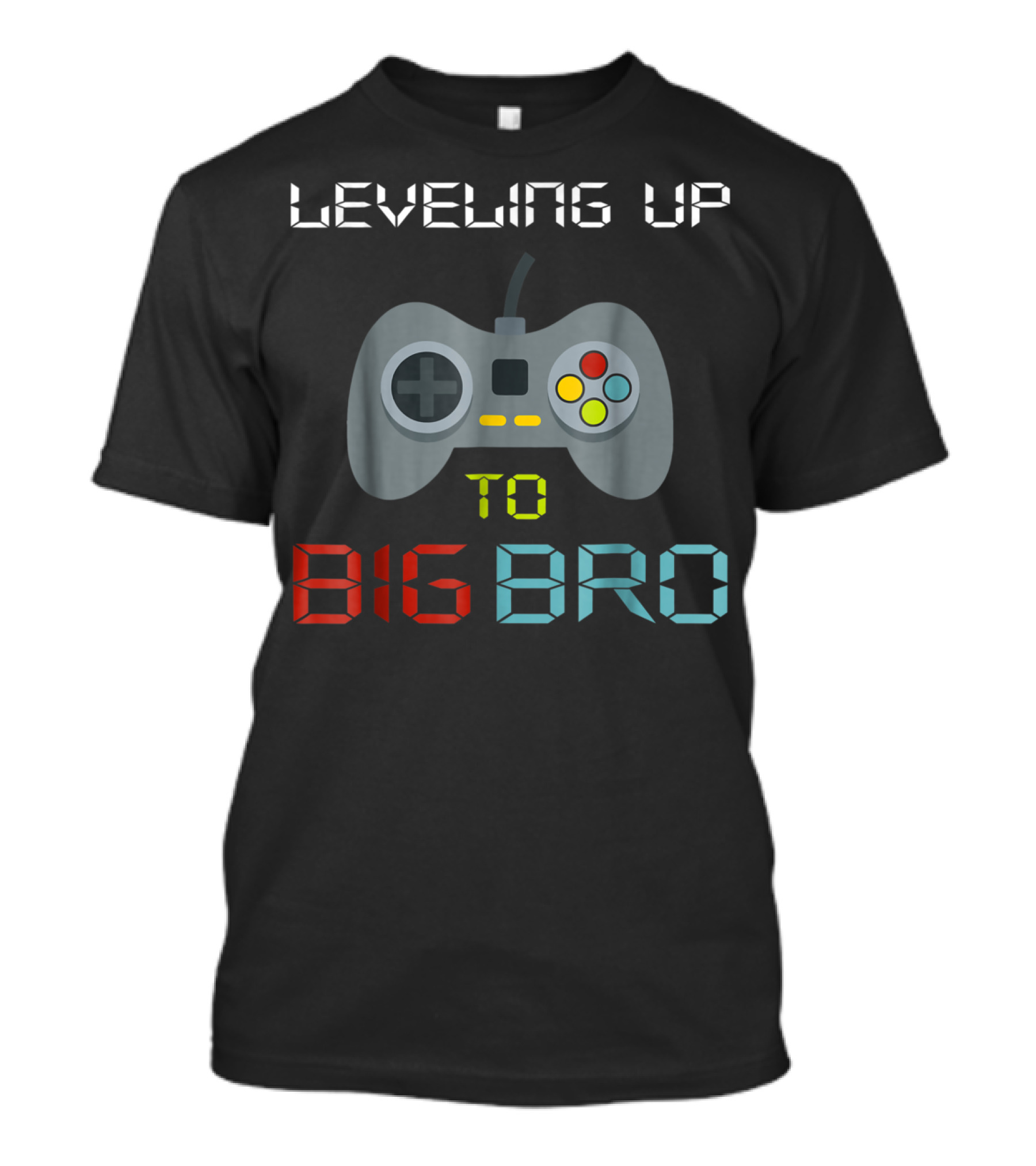 Leveling Up To Big Bro Gaming Controller T-Shirt