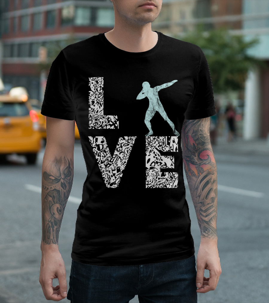 Love Shot Put Throwing Track And Field T-Shirt