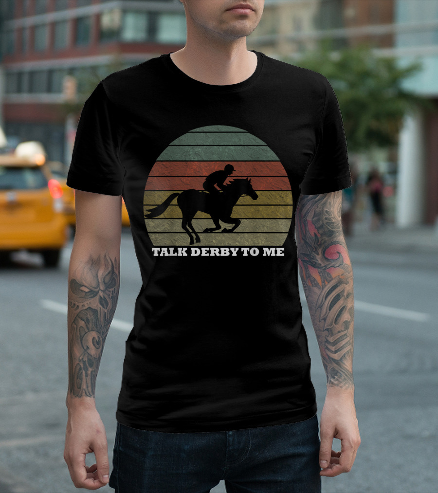 Talk Derby to Me Retro Horse Racing T-Shirt