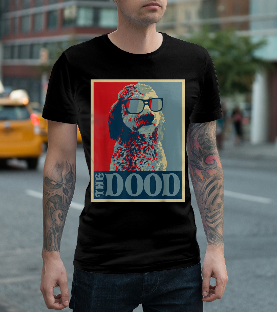 The Dood Goldendoodle Doodle Mom and Dood Dad Retro T-Shirt