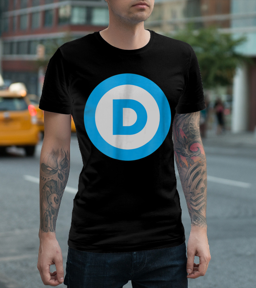 Vote Elect Democrat Freedom D Circle T-Shirt