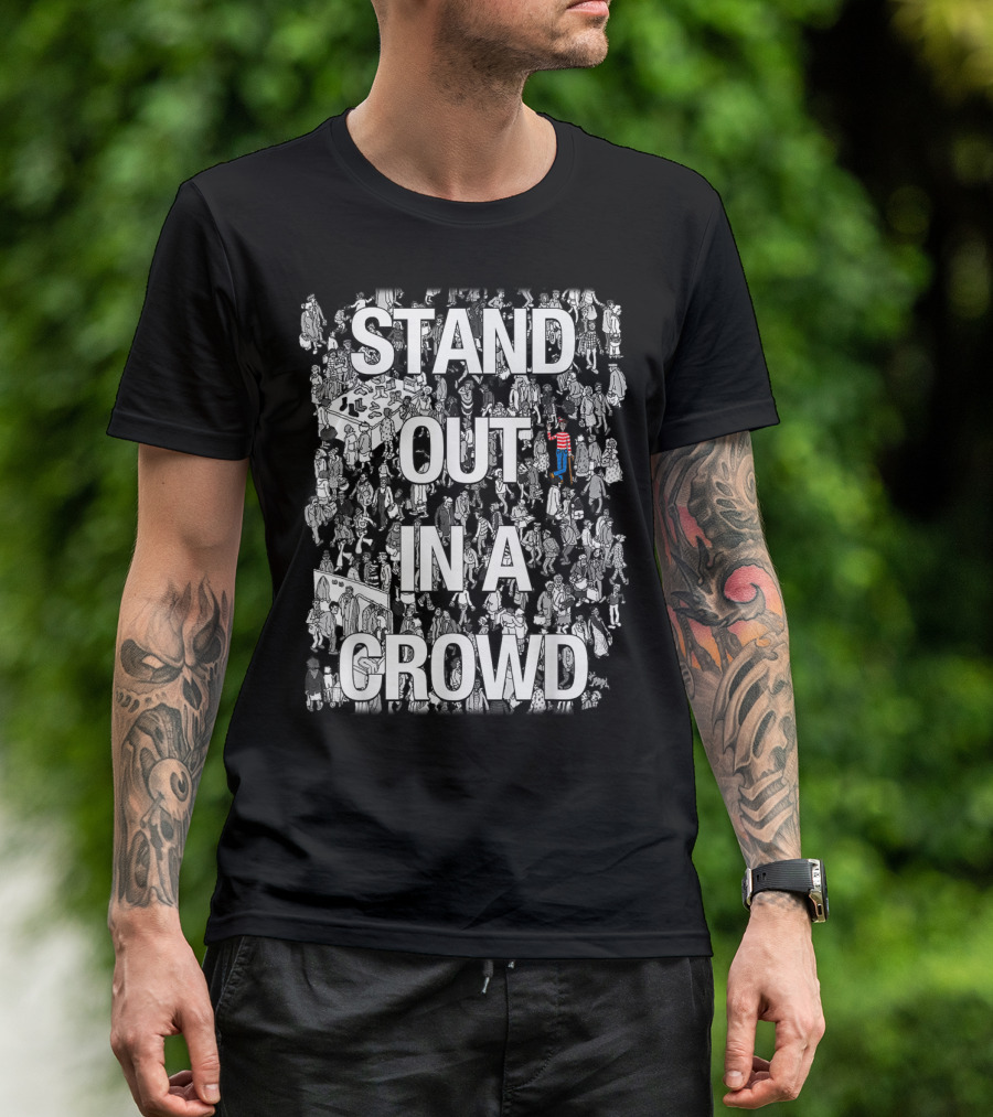 Stand Out In A Crowd Where's Waldo Iconic Search Puzzle T-Shirt