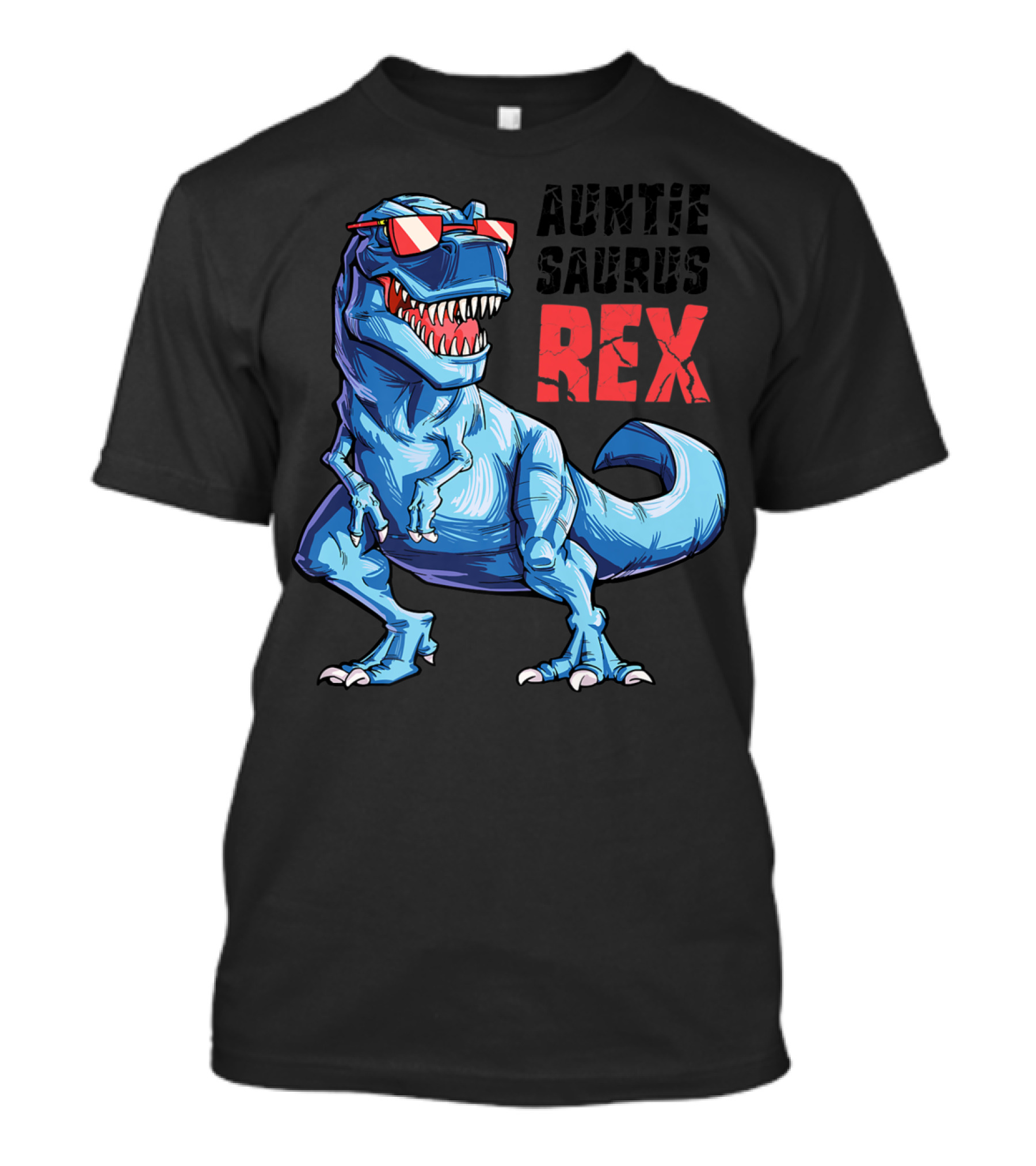 Auntiesaurus Rex Dinosaur With Sunglasses T-Shirt