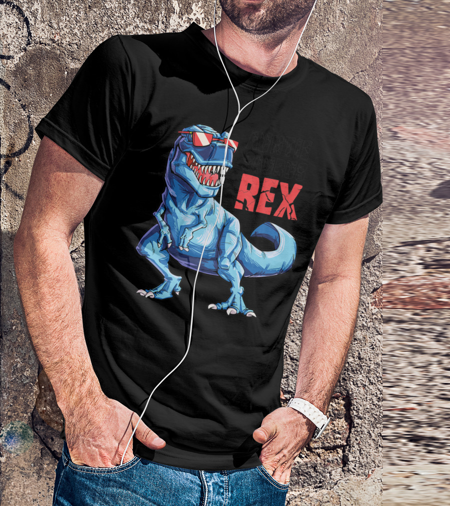 Auntiesaurus Rex Dinosaur With Sunglasses T-Shirt