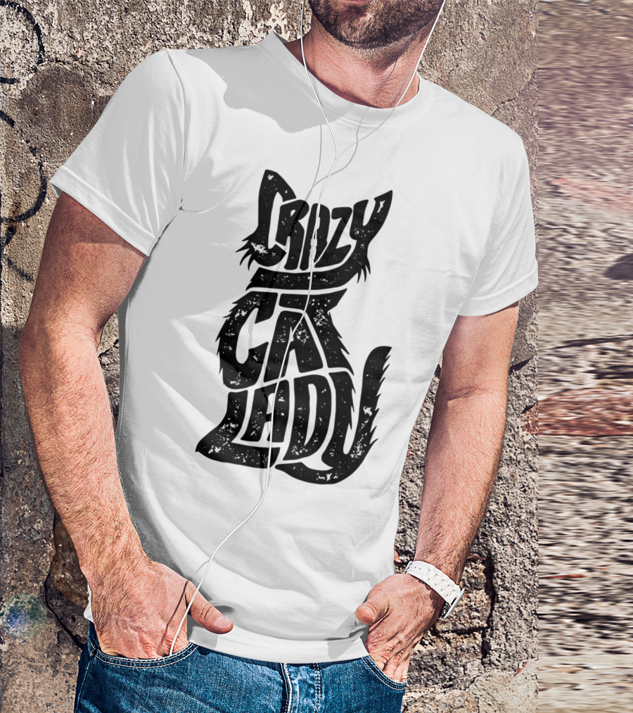 Crazy Cat Lady Funny Cats Kitty Kitten Vintage T-Shirt