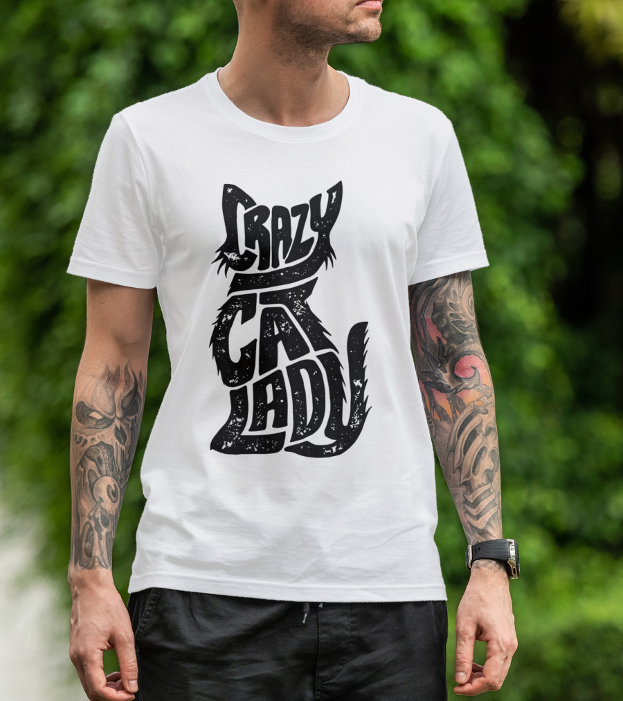 Crazy Cat Lady Funny Cats Kitty Kitten Vintage T-Shirt