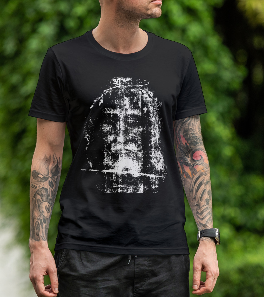 Shroud Of Turin Face Of Jesus Iconic Religious T-Shirt