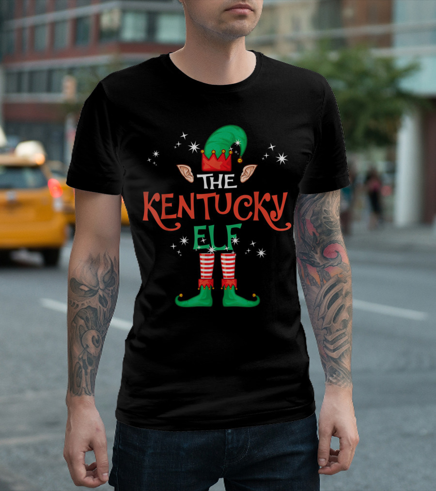 The Kentucky Elf Holiday Family Group Matching T-Shirt