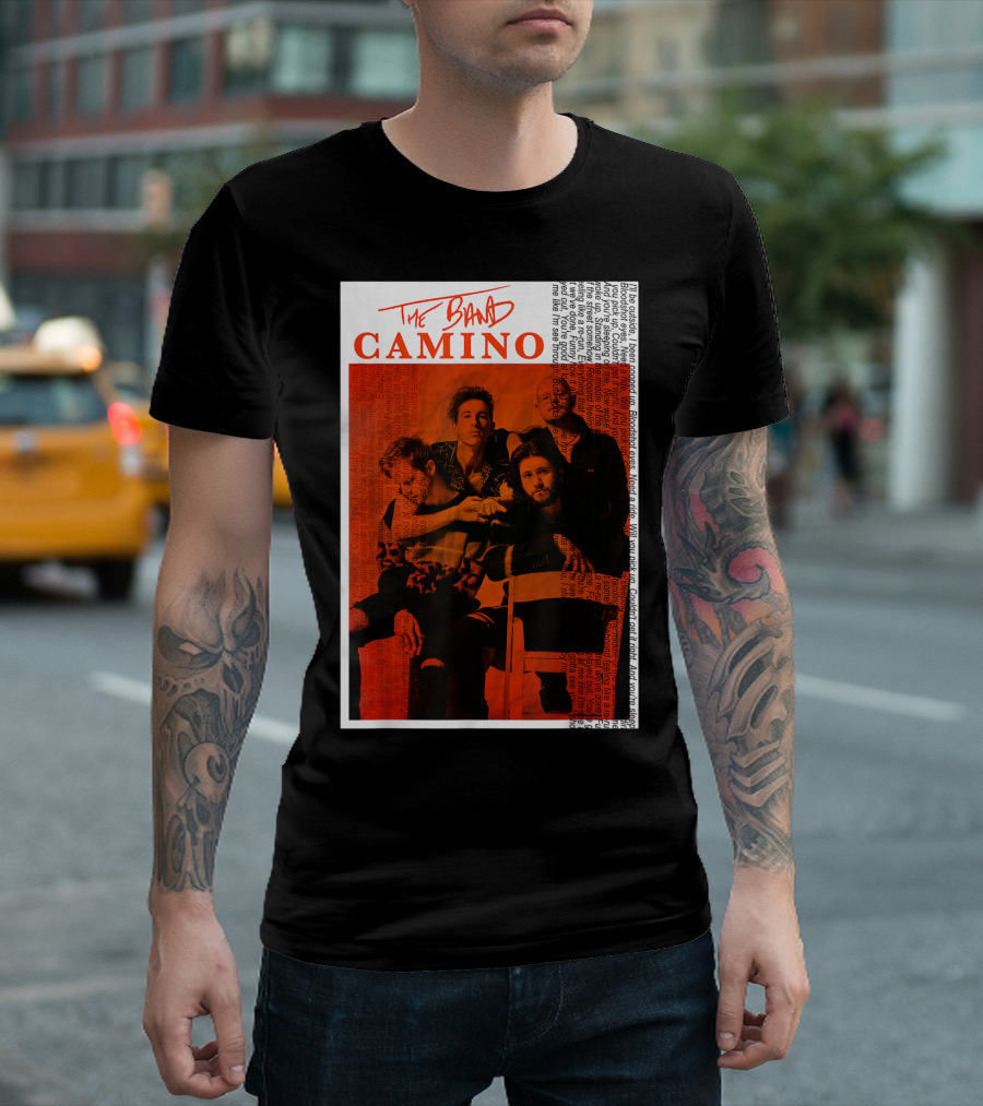 The Band Camino See Tryhard Music Through Orange T-Shirt