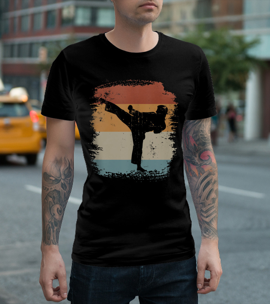 Vintage Martial Arts Karate Kung Fu Taekwondo Retro T-Shirt