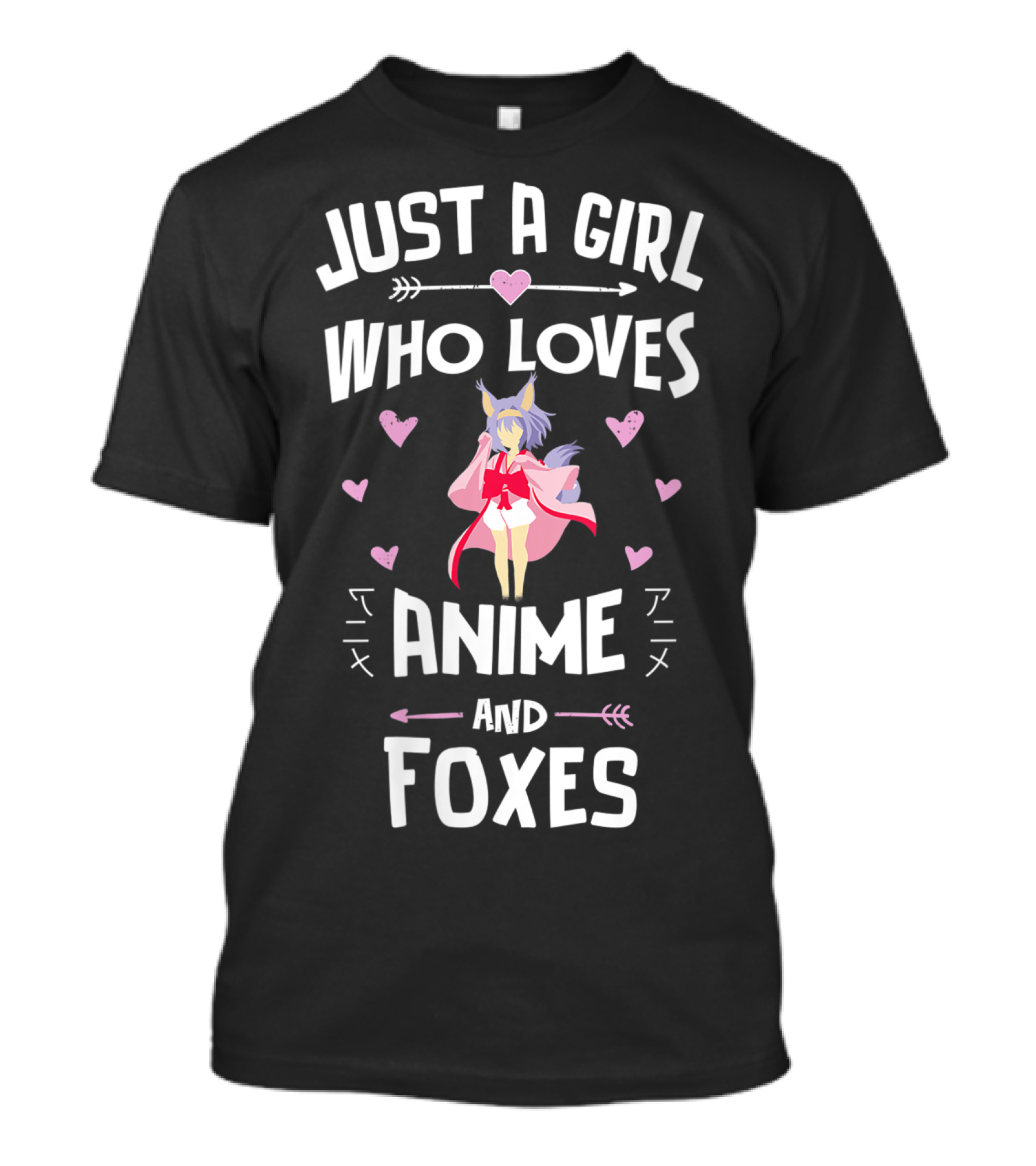 Just A Girl Who Loves Anime And Foxes T-Shirt