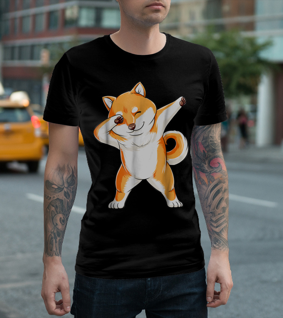 Dabbing Shiba Inu Dog Puppy Animal Lover T-Shirt