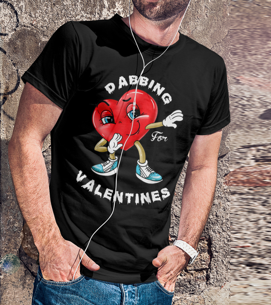 Dabbing Valentines Heart For Girlfriend T-Shirt
