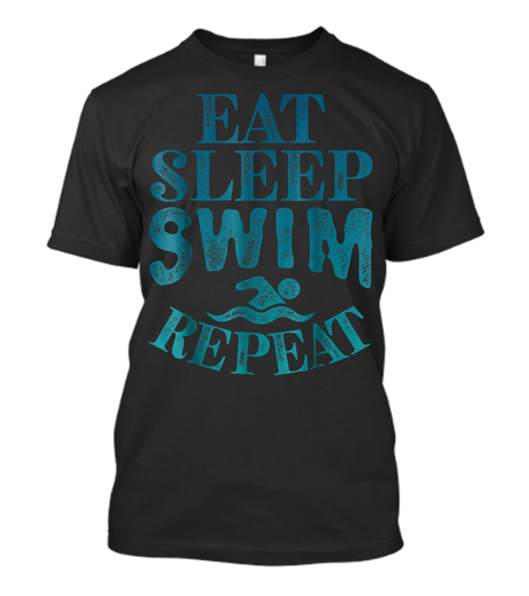 Eat Sleep Swim Repeat Swimmer Swimming T-Shirt