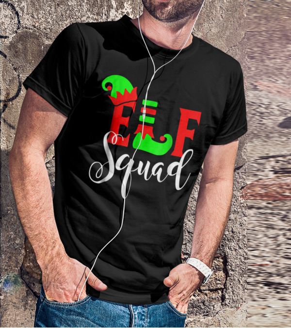 Elf Squad Festive Holiday Family T-Shirt