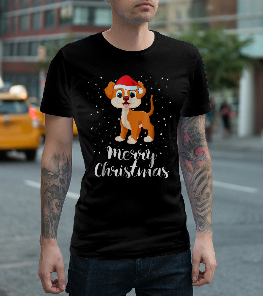 Merry Christmas Dog Funny Christmas Matching Family Group T-Shirt