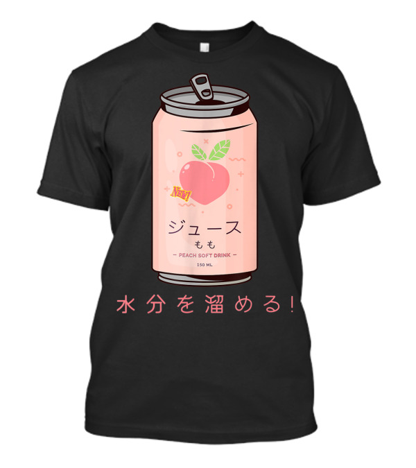 90s Japanese Aesthetic Peach Soft Drink Juice Can 150ML T-Shirt