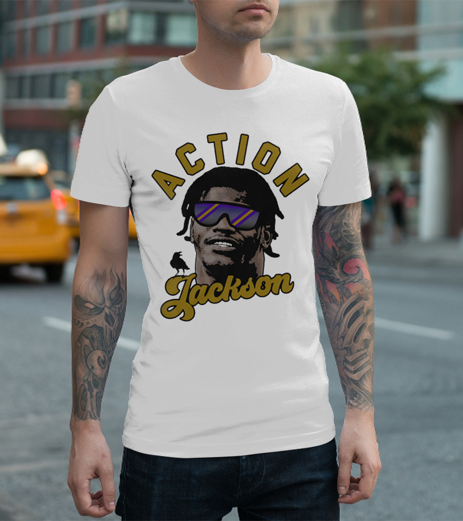 Baltimore Maryland Action Jackson Qb 8 T-Shirt