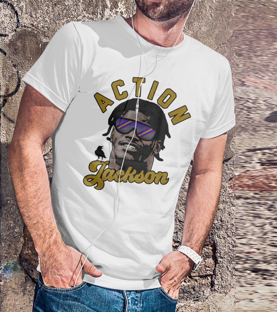 Baltimore Maryland Action Jackson Qb 8 T-Shirt