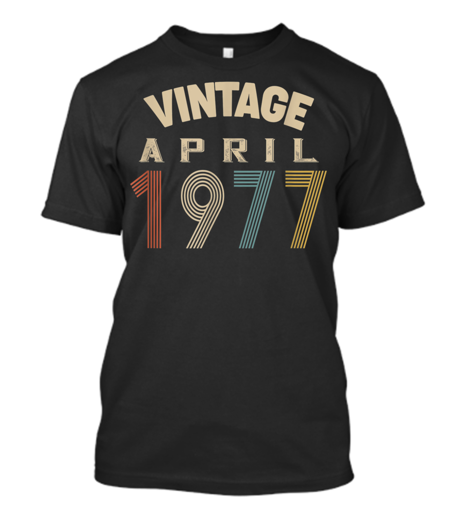 Vintage April 1977 Retro Birthday T-Shirt