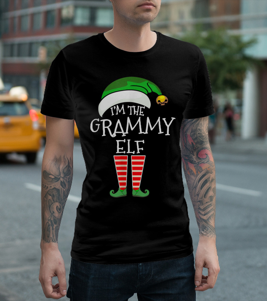 Christmas Family Matching Costume I'm The Grammy Elf T-Shirt