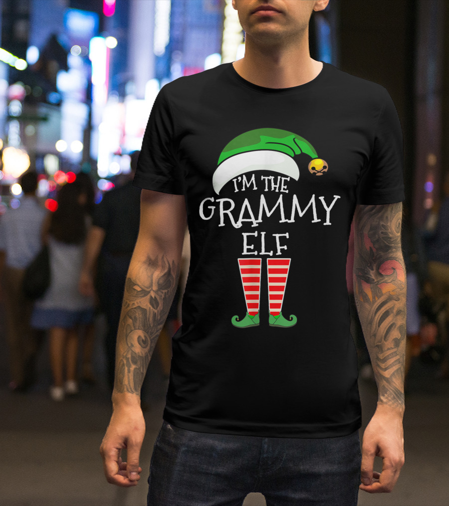Christmas Family Matching Costume I'm The Grammy Elf T-Shirt