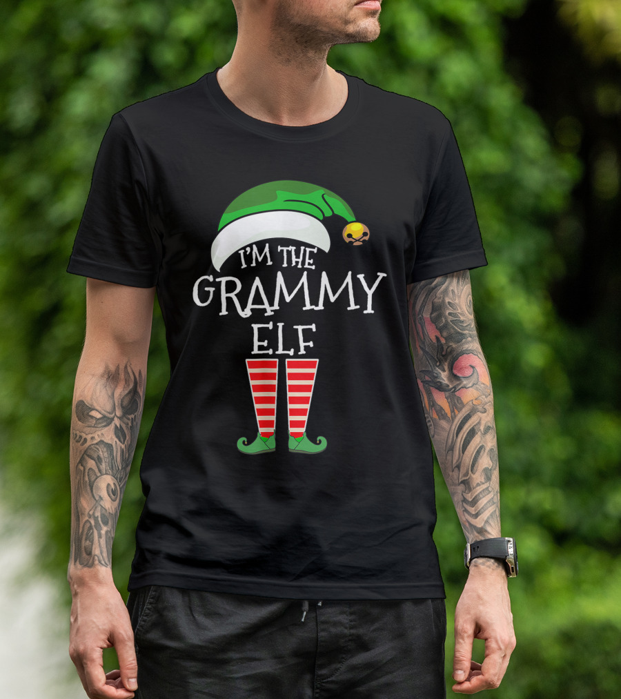Christmas Family Matching Costume I'm The Grammy Elf T-Shirt