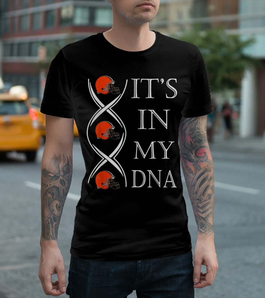 Cleveland Browns It's In My DNA Football Helmets T-Shirt