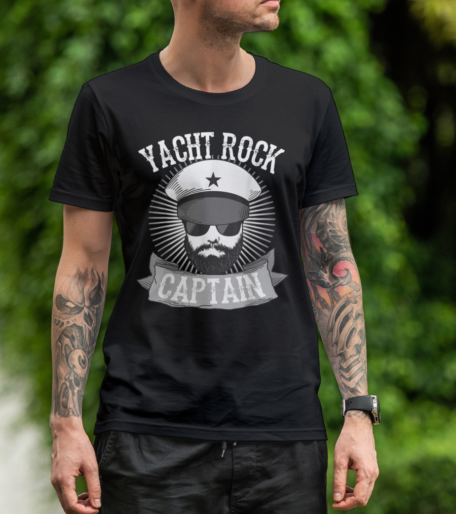 Yacht Rock Captain Funny Music Lover Boat T-Shirt