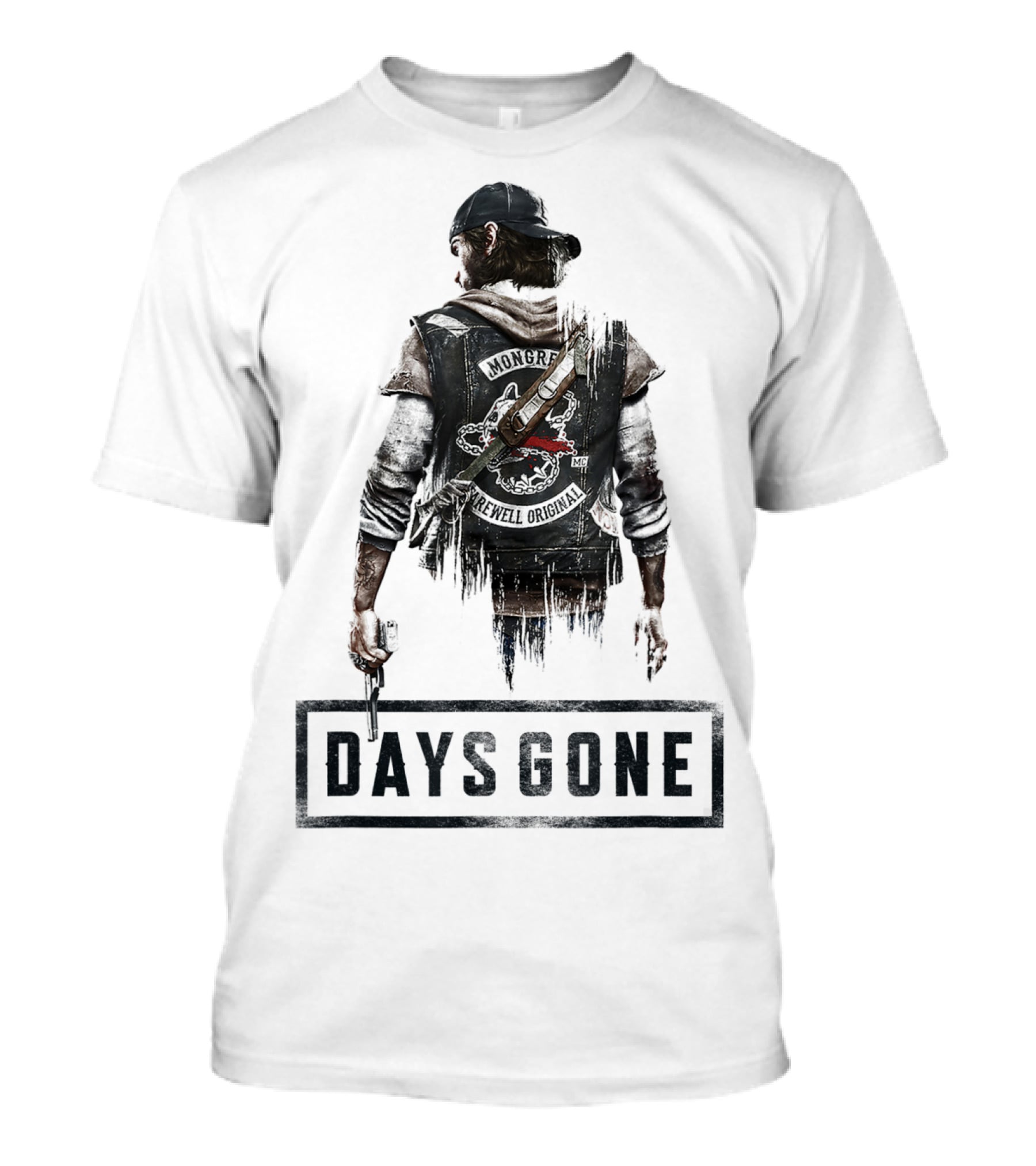 Days Gone Game Character Back View T-Shirt