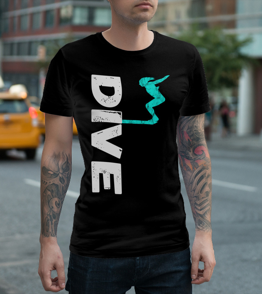 Dive Springboard Platform Diving Board Jumper T-Shirt