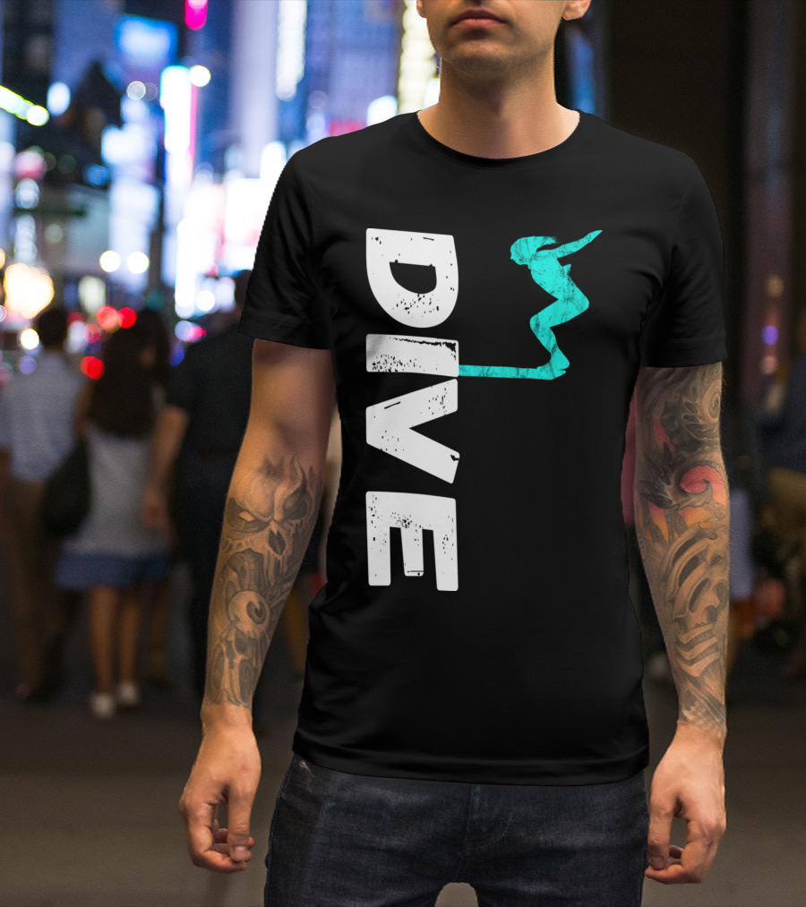 Dive Springboard Platform Diving Board Jumper T-Shirt