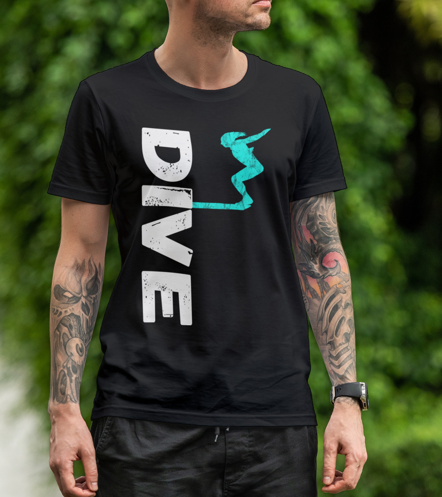 Dive Springboard Platform Diving Board Jumper T-Shirt