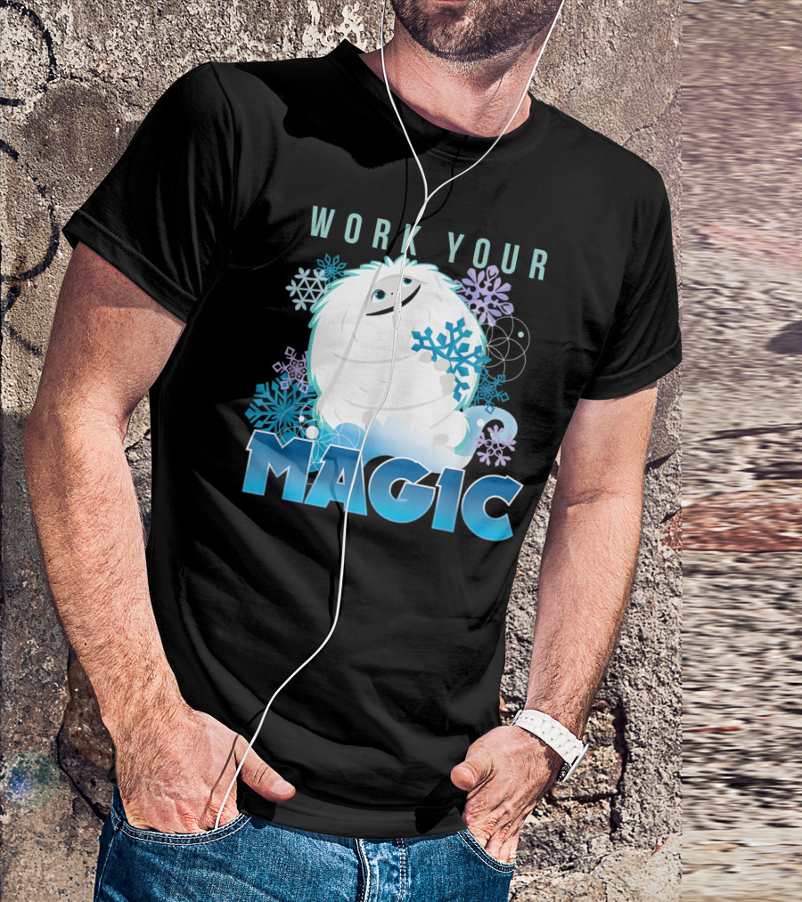 Dreamworks Abominable Work Your Magic Yeti With Snowflakes T-Shirt
