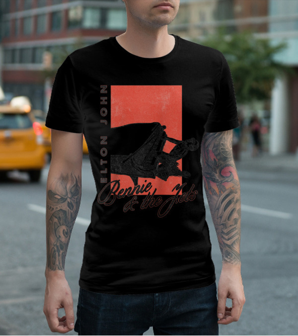 Elton John Bennie And The Jets Piano T-Shirt
