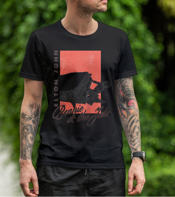 Elton John Bennie And The Jets Piano T-Shirt