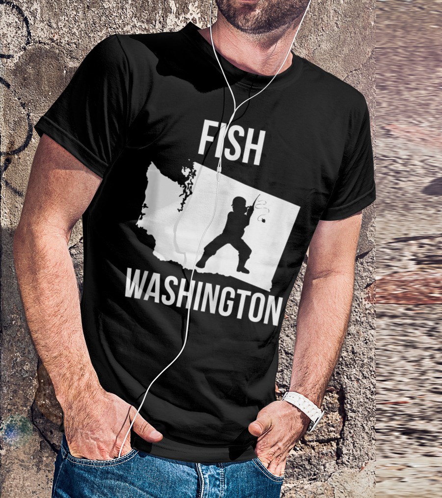 Fish Washington State Fishing Pride T-Shirt