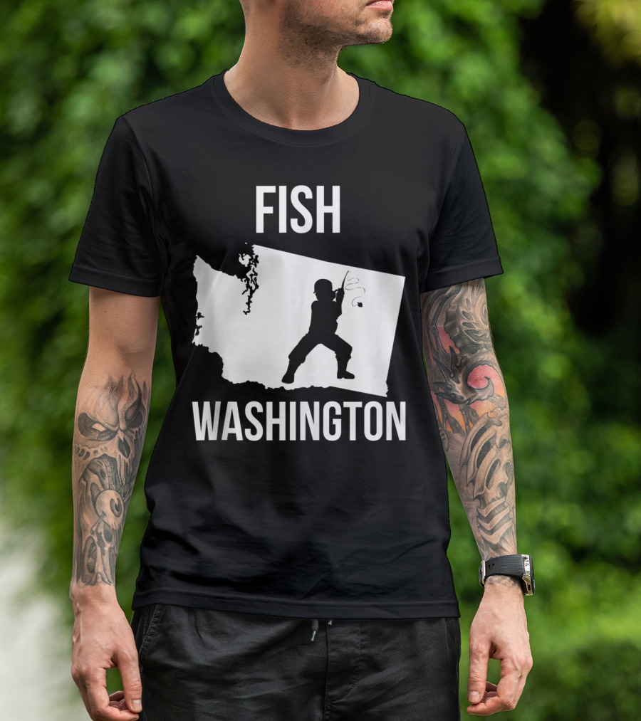 Fish Washington State Fishing Pride T-Shirt