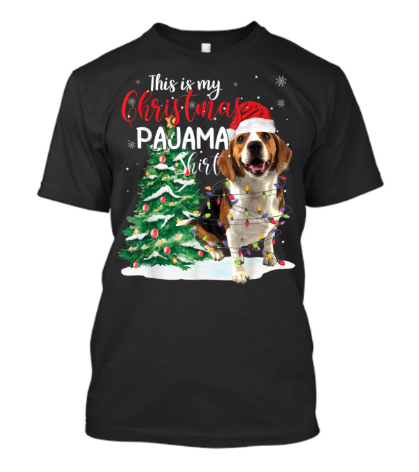This Is My Christmas Pajama Shirt Beagle Dog T-Shirt