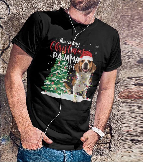 This Is My Christmas Pajama Shirt Beagle Dog T-Shirt